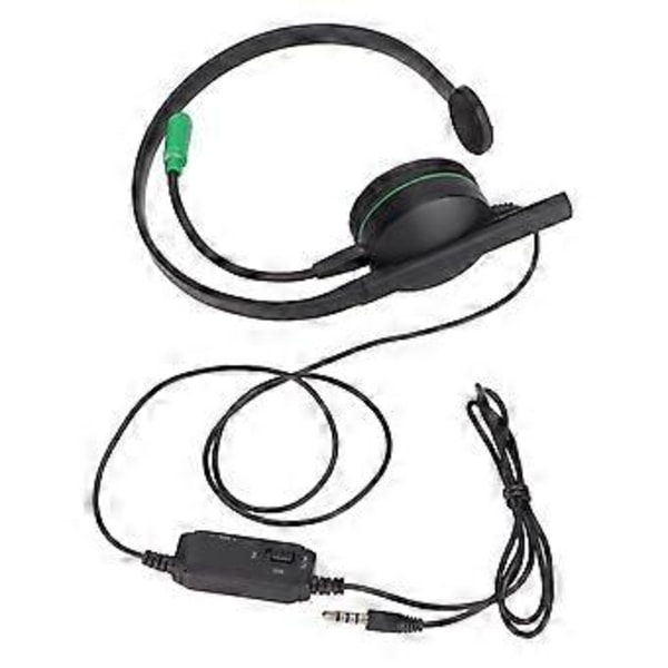 S481 Enörat Spelheadset 3.5mm Stereo Trådbundet Enörat Headset med Mikrofon och Inline-kontroll för PS4 för Xbox One( )