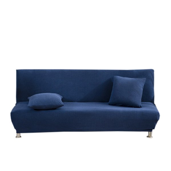 Armlös Waffle Stretch Soffa Bäddsoffaöverdrag Stretch Bäddsoffaöverdrag Allt Inkluderat Vikbar Bäddsoffaöverdrag Överdrag (För 120-155cm Bäddsoffa)