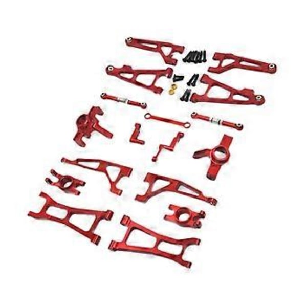 1/16 RC Auton Osat Päivitys DIY Tukevat Ajoneuvon Osat Ammattimaiset RC Autotarvikkeet Korvaus 16209 16207 16210 M162 RC Autolle (Punainen)