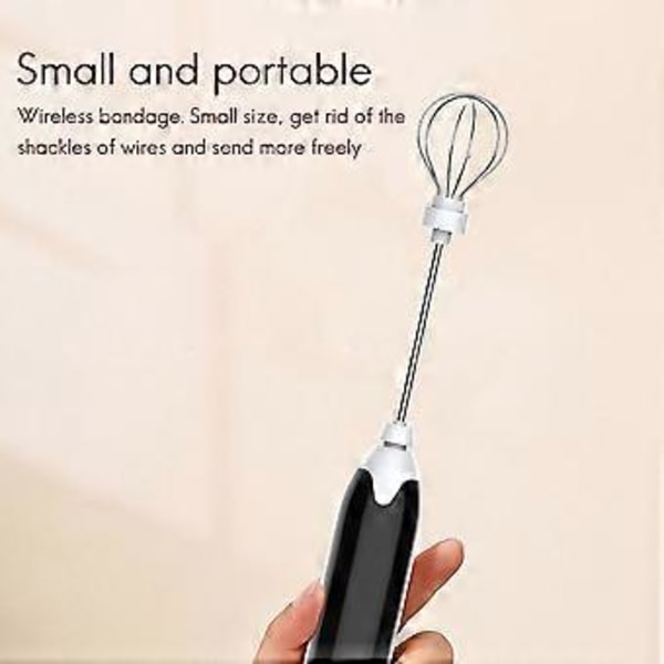 Elektrisk Blender Mixer Mjölkskummare Äggvisp Kaffe Mjölk Dryck Juice Mat Visp Omrörare USB Uppladdningsbar Handmixer