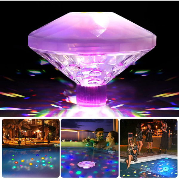 Diamond Floating Light Water Floating Light Led Colorful
