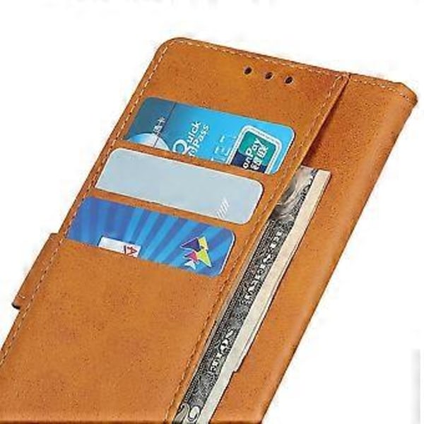 Til Xiaomi 14T Pro Stand Wallet Case Ko Læder Tekstur Læder Telefon Cover (Style C)
