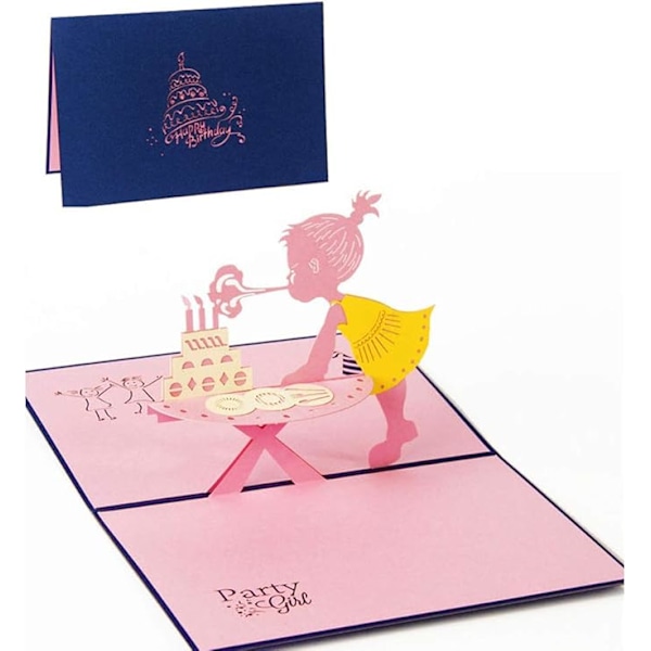 3D Pop Up [Syntymäpäiväkortti] [Tervehdykortti] [Päästötodistus kortti] with