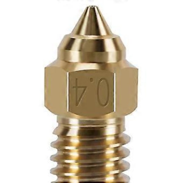 12 st Mässingsmunstycken för K1 Max, 3D-skrivardelar 6 st 0,4 mm, 3 st 0,6 mm, 0,8 mm Höghastighetsmunstycke i mässing