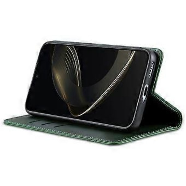 AZNS Fodral för Samsung Galaxy A26 5G, Kohudstextur PU Läder Plånboksfodral - Grön(Grön)