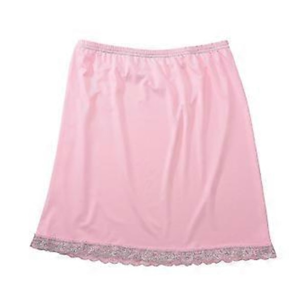 Kvindes Talje Petticoat Kort Underskørt Slip Sikkerhedsskørter 40cm hurtig (Pink)
