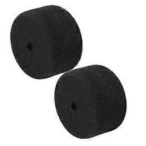 2 stk Pedal Beater Head Filt for Trommeutskifting Rund Myk Svart Stativ Filt Skive ( )