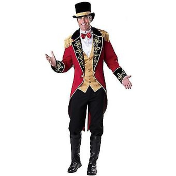 Halloween Cirkusföreställningsscenkostym Vild Djurtränare Cosplay Kostym Karneval Purim Maskerad Parfestklänning E (M Man)