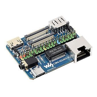 Utbyggnadskort för Raspberry Nano-CM4-B för Compute Module 4 Lite / EMMC Bottenplatta 40Pin GPIO