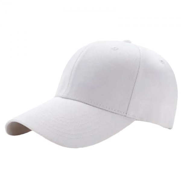 Hvid kasket sport strapback velcro hvid one size