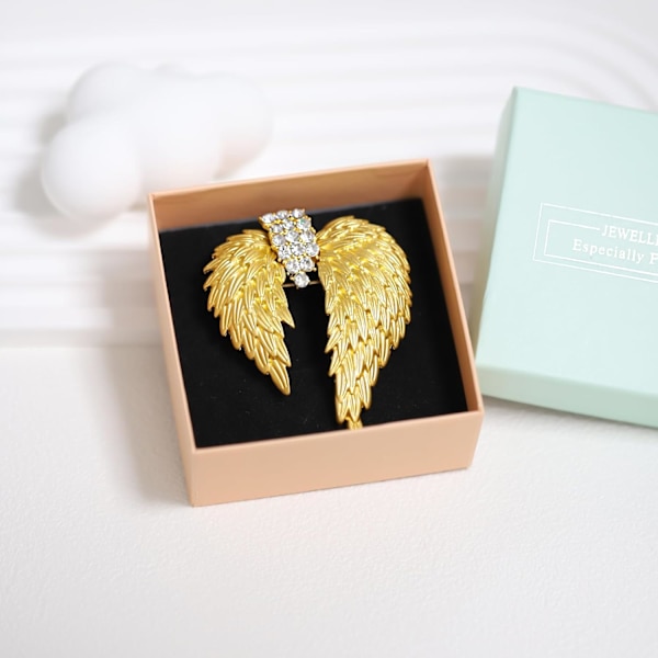 Guld Brosch Rhinestone Brosch Brosch Stor Blomma Brosch Pins för Kvinnor Brosch Pins för Kvinnor Bröllop Årsdag Nytt år