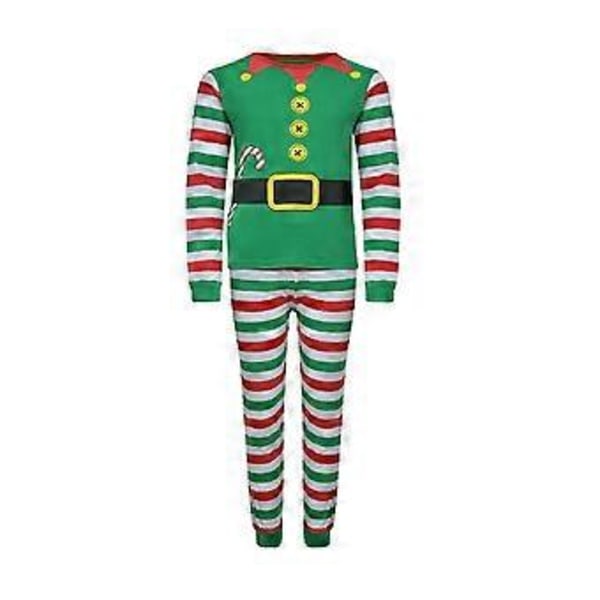 Jul Familj Matchande Pyjamas Set Jul Sovkläder Nattkläder -NMAOV(5-6 År Barn)