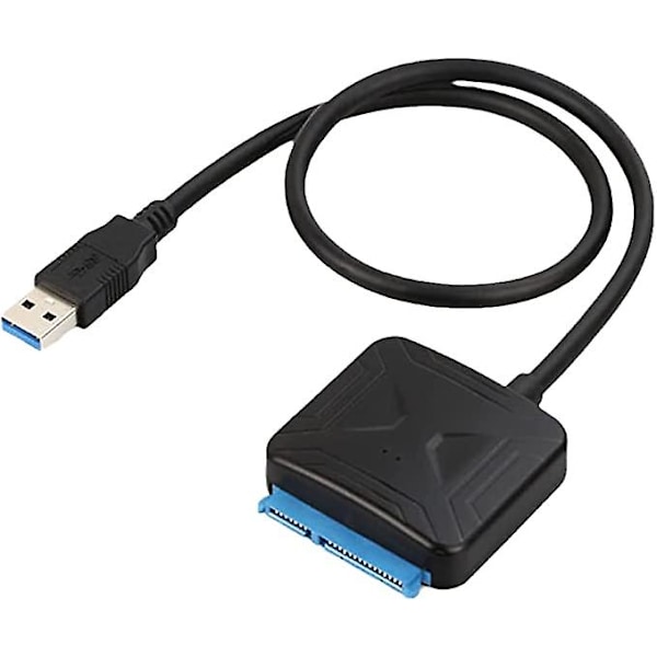 Usb Sata, Sata till Usb Sata-hårddiskadapterkabel för 3,5/2,5 tum Hdd/ssd Stöd Uasp för bärbar dator