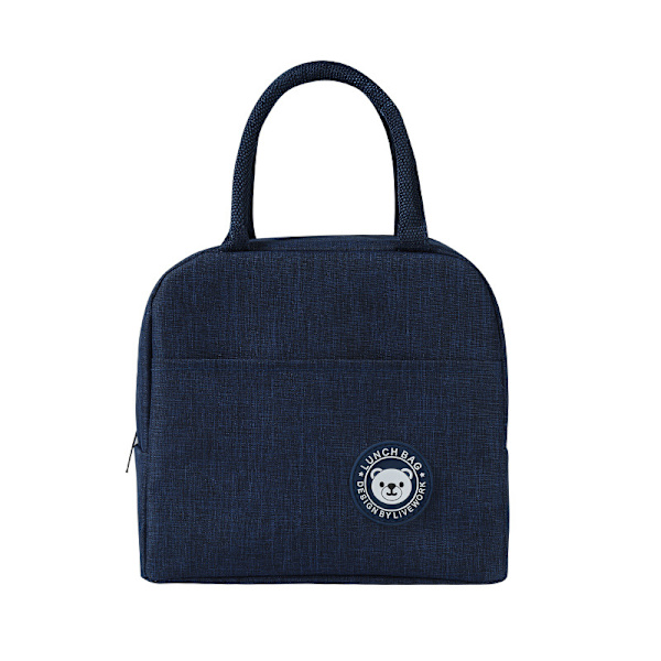 Grå, marineblå - 2-delt polypose, polyboks, totebag, egnet for