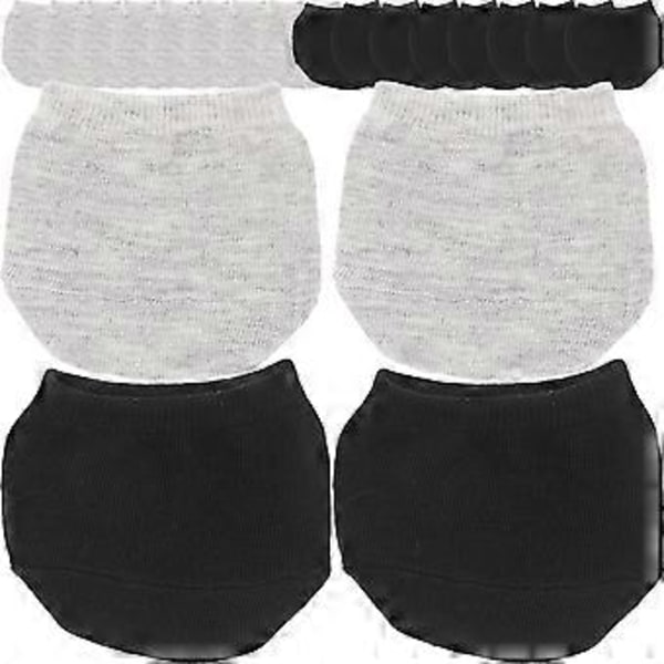 10 par högklackade halvsockor bomull framfotsockor bekväma linersockor osynliga halvsockor