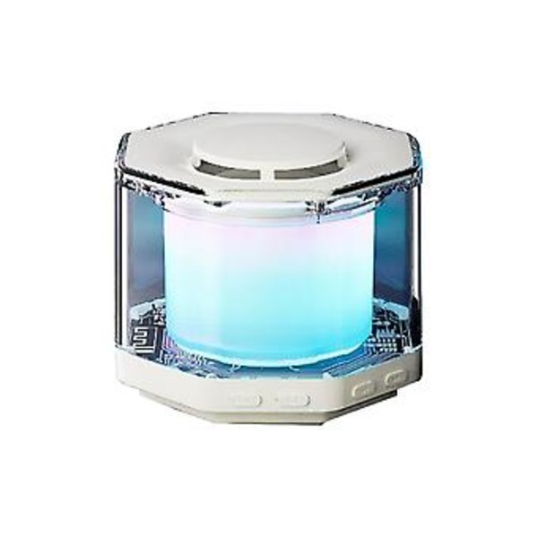 Subwoofer Ulkoilma Mini Värillinen Valo Kristallilasi Langaton Bluetooth-kaiutin WH