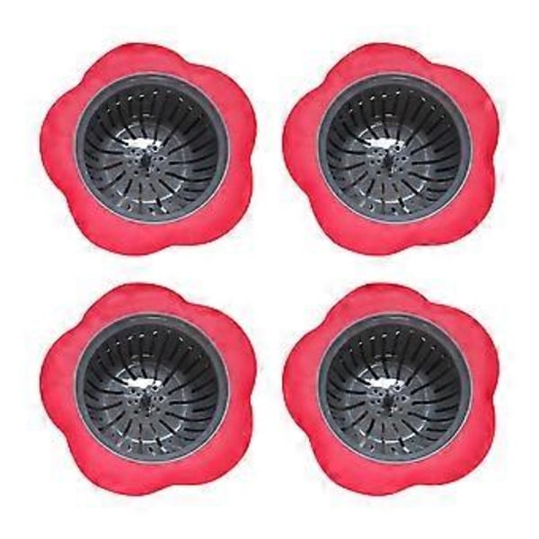Ergonomisk vaskesil for kjøkkenavløp, silikonvaskesil med godt grep som sikrer uovertruffen hygiene, universell design for vasker på 7,6–10,2 cm