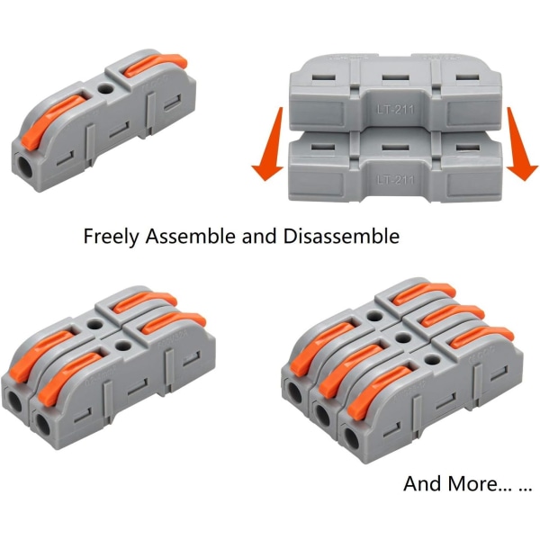 Electrical Quick Connectors with Lever, Automatic Connection Term