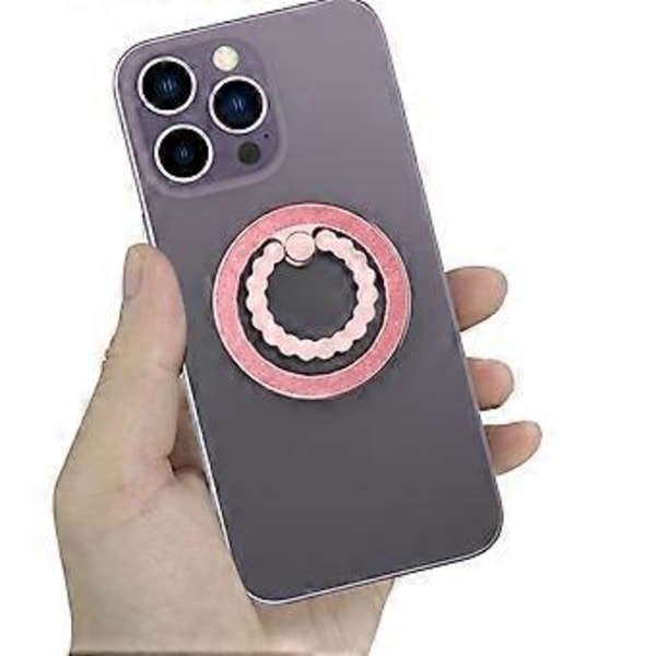 Typ A A677 Magnetisk Fingerring Stöd Roterande Metall Telefon Grepp Ställ (Stil A)