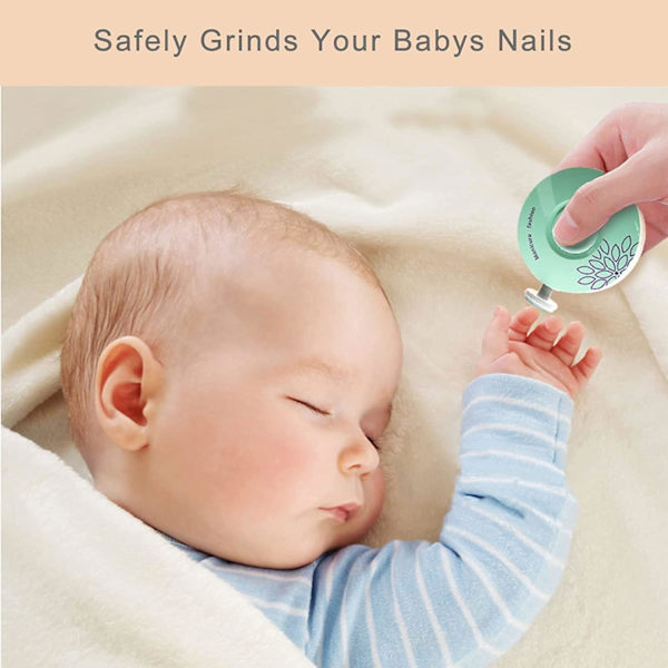 Elektrisk baby nagel- och tåfil nagelklippare kit utbytbart