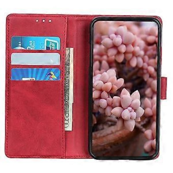 Til Xiaomi 14T Pro Stand Wallet Case Ko Læder Tekstur Læder Telefon Cover (Style D)