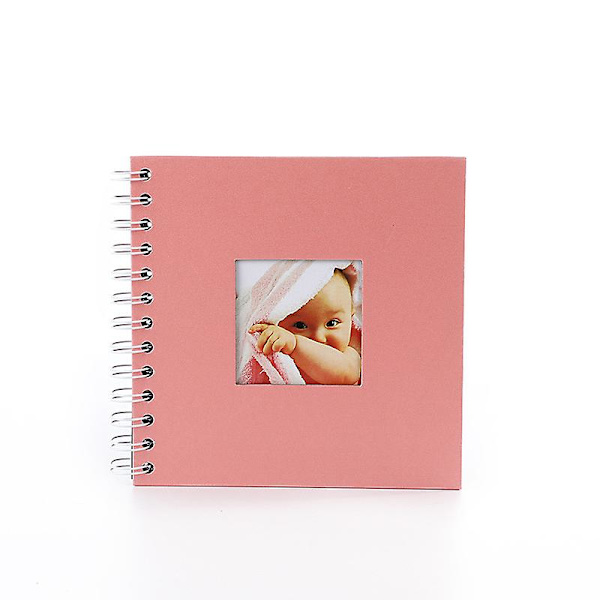 DIY fotoalbum for kjærlighetsminner DIY-verktøy familiebaby minnebok julebursdagsgaver (rosa)