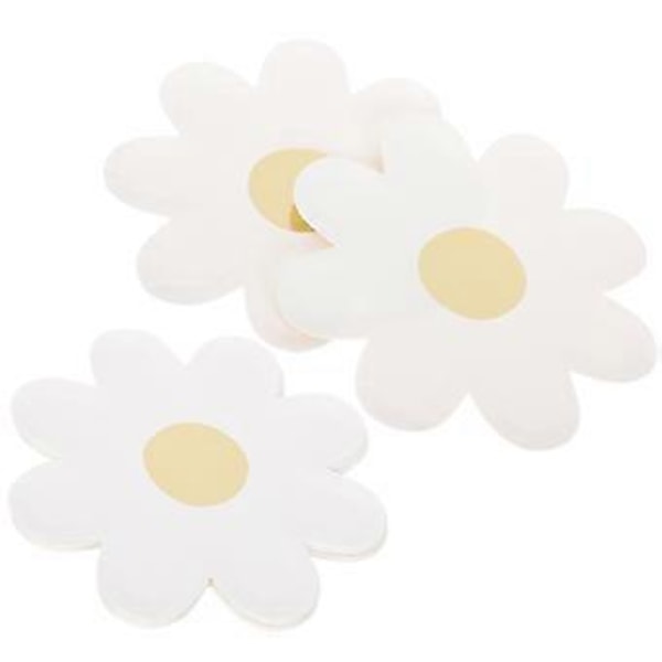 20 stk. engangstallerkener i papir, blomsterform, festlige papirtallerkener til piknik
