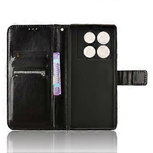 For Infinix Note 40 5G X6852 Deksel PU Lær Crazy Horse Tekstur Telefondeksel med Lommebok (Stil A)