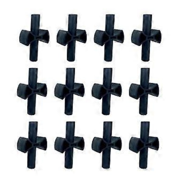 12X Trampolin Sort Stang Gap Spacers Indhegning Stabilitet