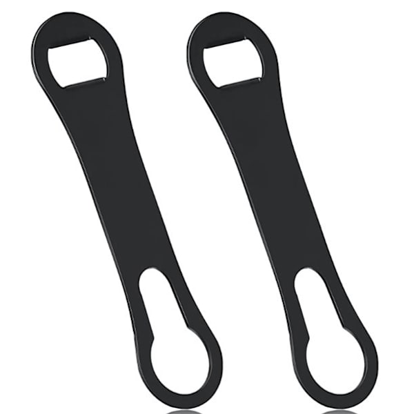 2 stk. V-stang flaskeåbner og hældestuds fjerner flad metalstang Speed Key Opener rustfrit stål hundeben vinflaskeåbner til bartendere hjemmekøkken