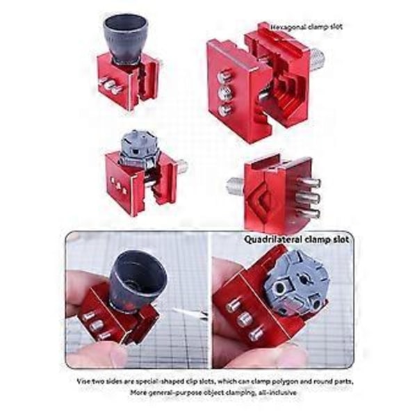 90637 Mini Bänkskruvstycken Miniatyr Arbetsbänk Skruvstycke DIY Modellverktyg Portabelt Poleringshållningsverktyg för Snideriverktyg Hantverk