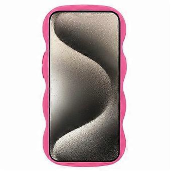 WANLONFENG XL-serien för iPhone 14 Skal Vågkant TPU-skydd med Härdat Glasfilm (Stil D)