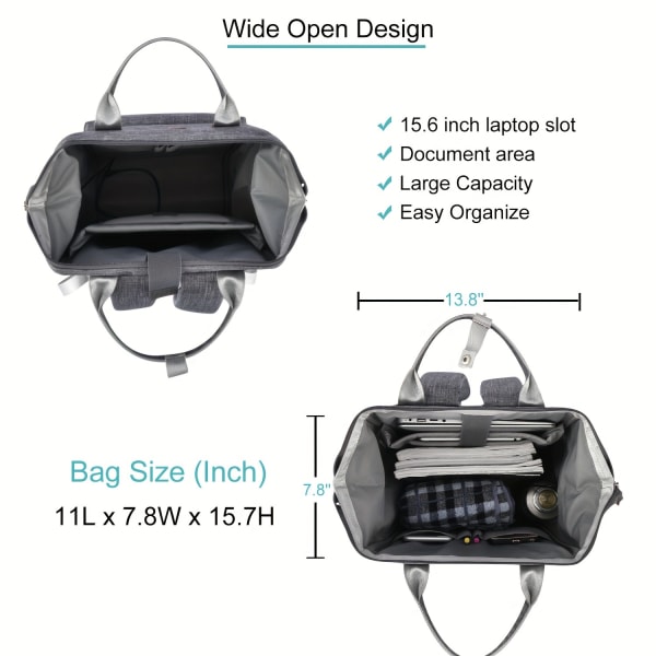 Laptopryggsäck med stor kapacitet med USB-laddningsport  vattentät affärsreseryggsäck  datorväska med flera fack för män  kvinnor Rose Golden 17,3 tum