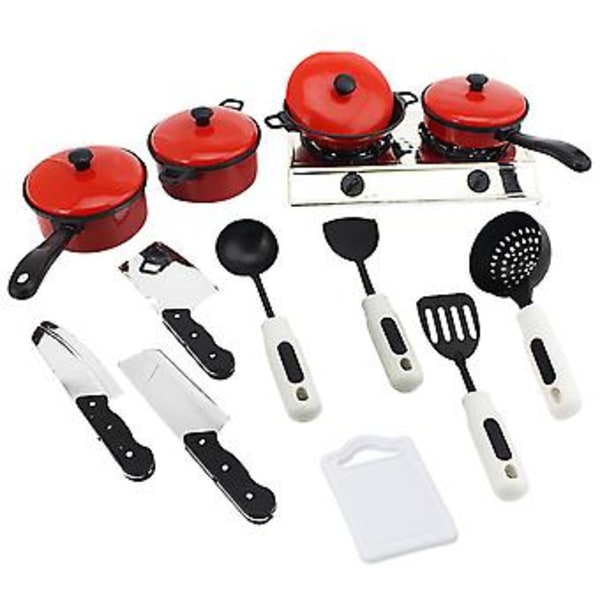 Barnkök Leksak 13-dels/set Köksredskap med Leksaksmat Set Kökslek