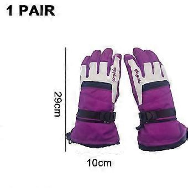 Tykk Varme Handsker Vinter Ski Handsker Dame Luffer (Shape2)