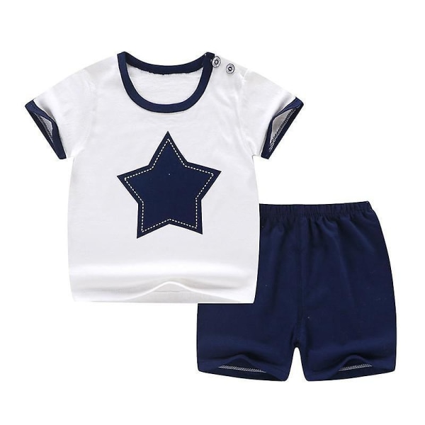 Cotton Baby  Leisure Sports T-shirt. Shorts Sets 12M / Q