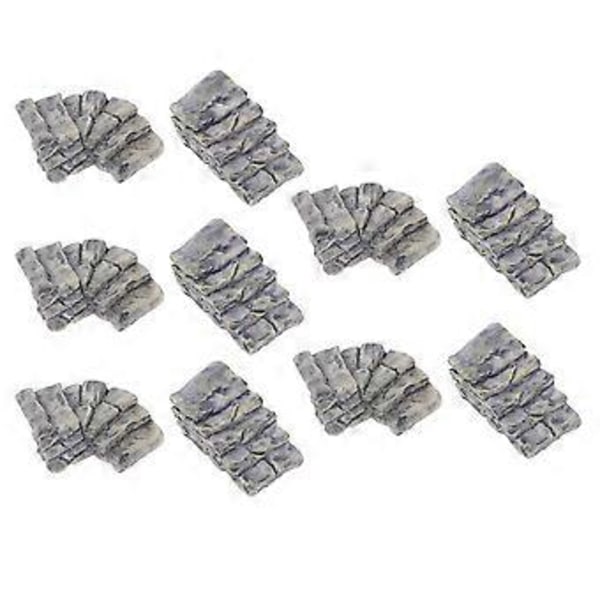 10 stk Harpiks Trin Sten DIY Mikro Landskab Figurer Akvarium Ornament