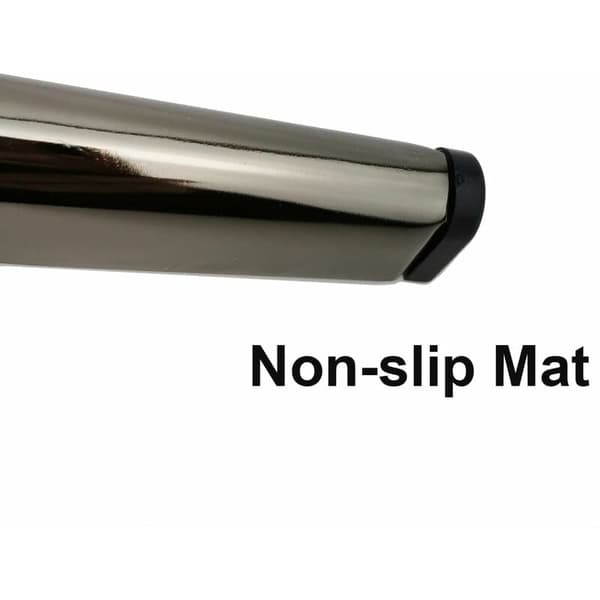 Sæt med 4 12 cm sorte trekantede titanium møbelben, elektropl