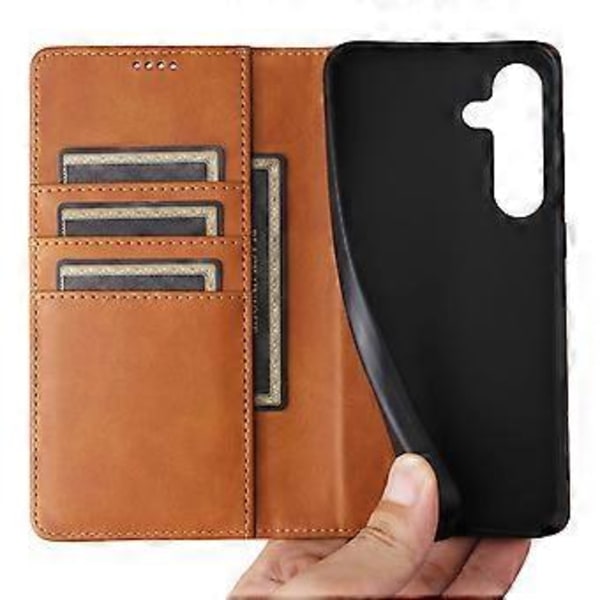För Samsung Galaxy A16 5G/A16 4G Fodral RFID-blockerande PU Läder Plånboksfodral (Stil B)