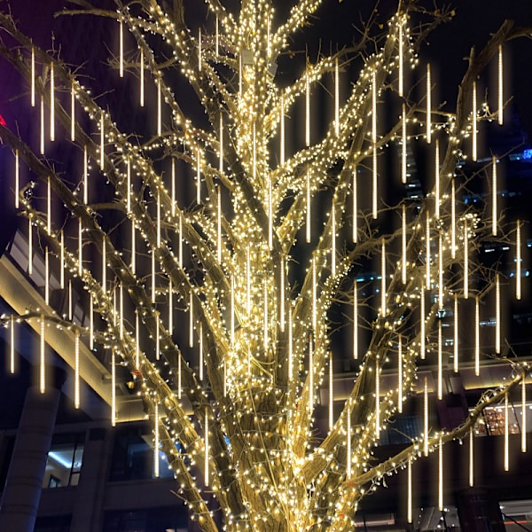 LED-meteorisadet juhliin, 30 cm 8 putken LED-valoketju sateenvarjo