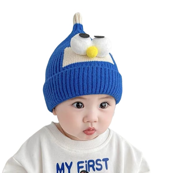 Infant knitted beanie, suitable for 0-2 years old，blue