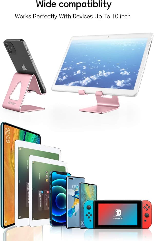 Telefonholder, Cradle Aluminium Skrivebordsstativ