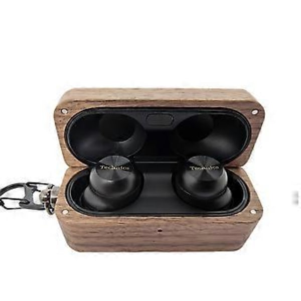 För Panasonic Technics EAH-AZ100 Valnöt Skyddsfodral Trådlös Bluetooth Hörlursladdningsbox Co