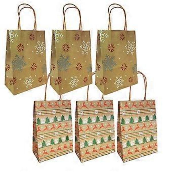 Handgjord presentpåse med jultema  style1537