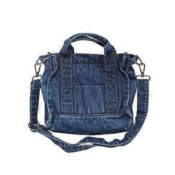 Japansk Stil Skuldertaske Sydkorea Sommerversion Denim Taske Kvinder Enkelt 1stk - Mørkeblå