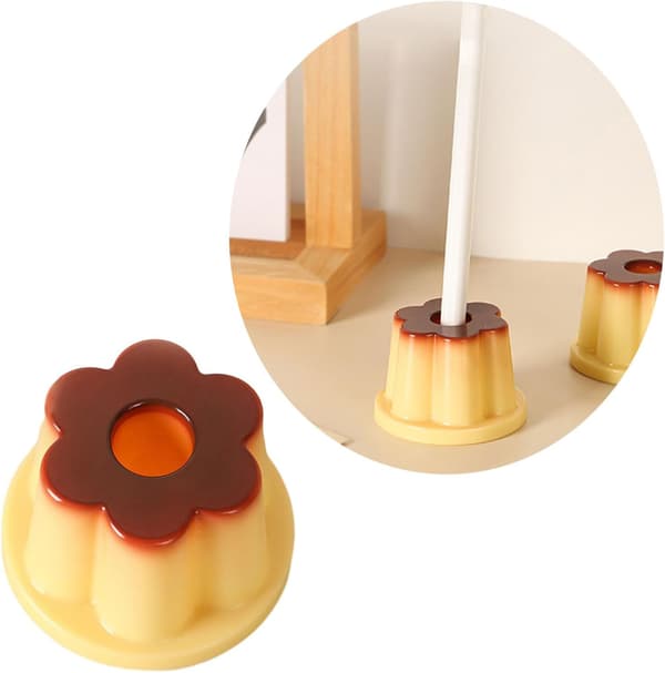 Pudding Pen Holder Praktisk Pen Stativ Tilføjelse Til Desktop Ornament Til Studerende Lærere
