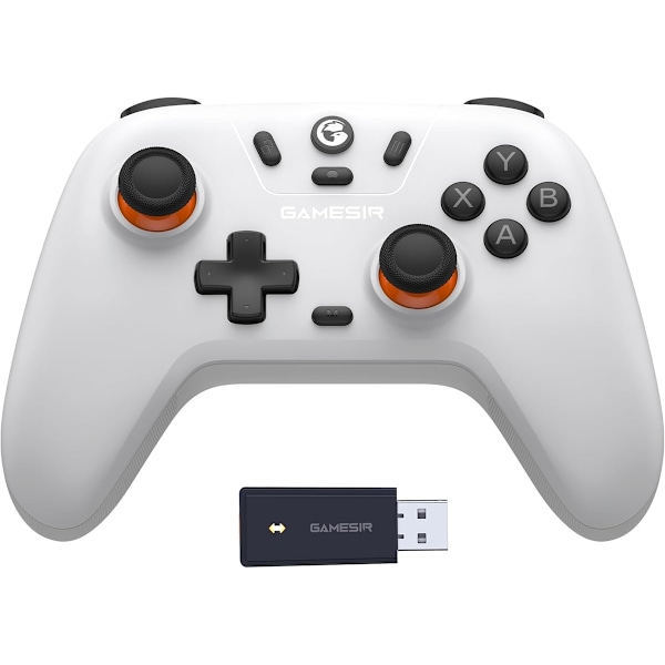 Lätt 2.4g trådlös handkontroll för Windows PC, iPhone, Android, Switch & Steam Deck, Bluetooth handkontroll Gamepad med Ha