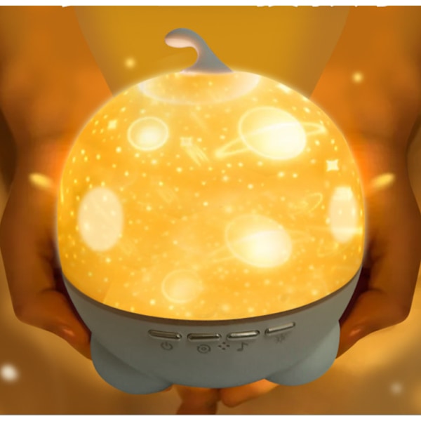 Stjernehimmel projektor LED nattelys 12 dias, genopladelig USB stjerne