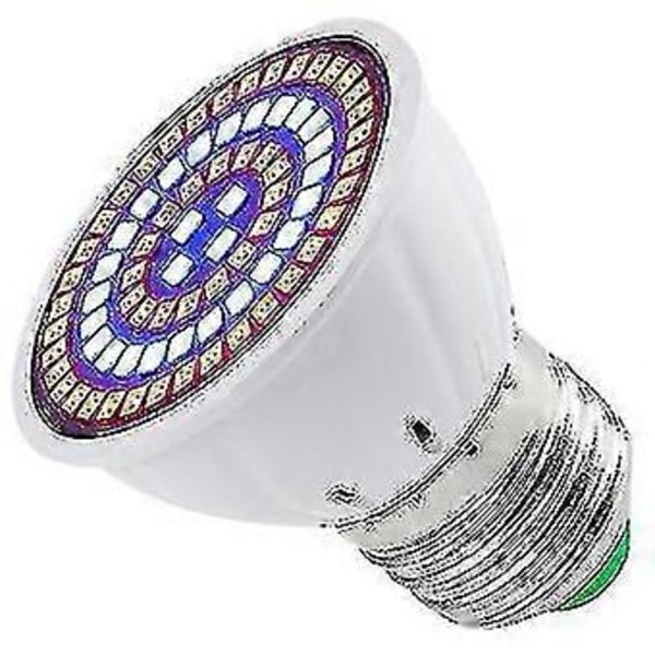 1 stk. LED Vækstlys Pære til Indendørs Planter - Fuld Spektrum Lampe Have Dekoration (E27)