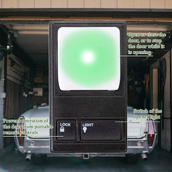 Garageport-kontrolpanel, multifunktionsgarageport-konsol 78LM 81L